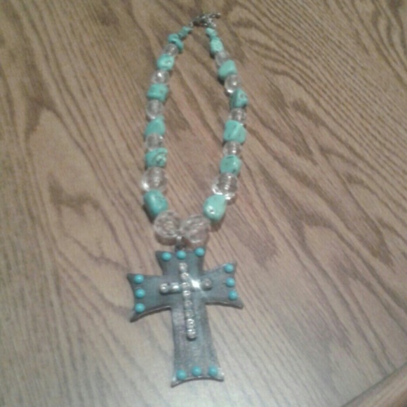 Western cross necklace!