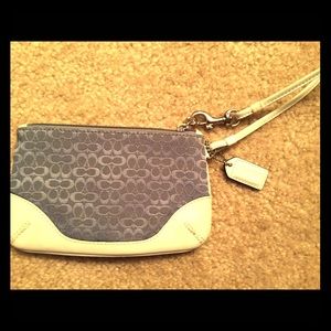 Classic small C Coach wristlet