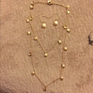 Stella & Dot Demi layering necklace + earrings