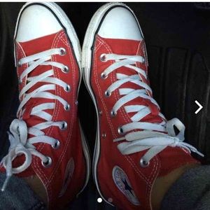 red hightop Converse