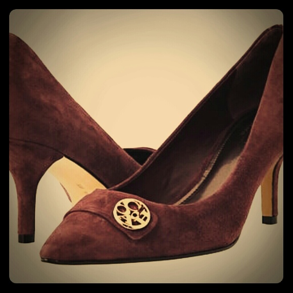 Coach retro pump burgundy