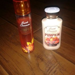 Bath & Body works lotion and body spray