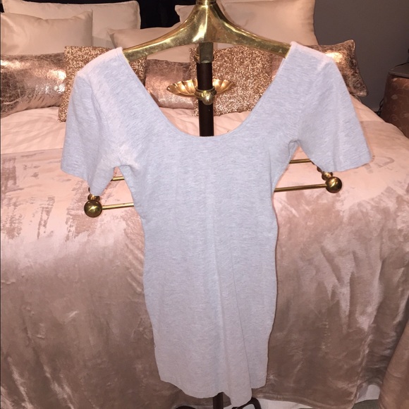 American Apparel Dresses & Skirts - American Apparel Cotton Spandex U Dress Gray