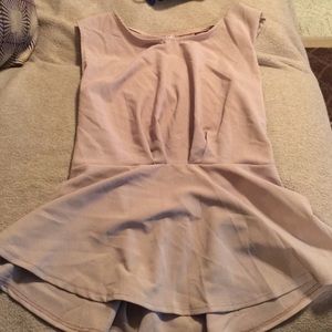 Sleeveless peplum top