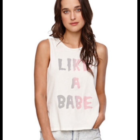 💜Price DROP💜Like A Babe muscle tee