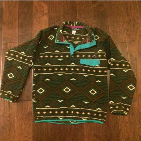 Patagonia men's M fleece T snap pullover