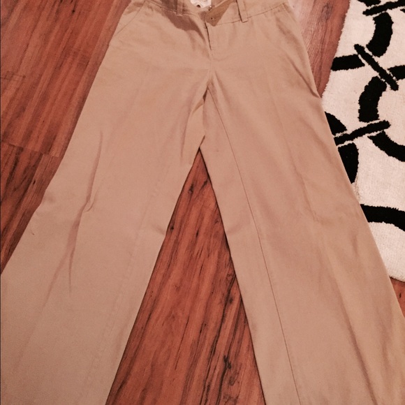 Victoria's Secret wide leg dress khakis - Picture 2 of 3