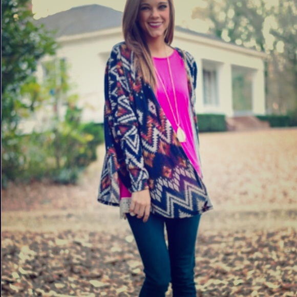 ☀️Aztec Print Dolman Knit Cardigan☀️