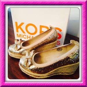 Michael Kors Gold Glitter Kids Shoes