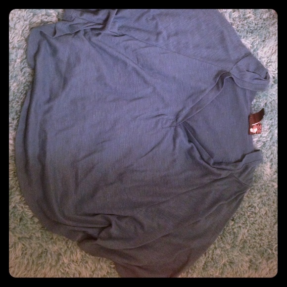 Dark Blue Crop Hoodie