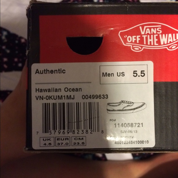 Hawaiian Ocean Blue Vans!