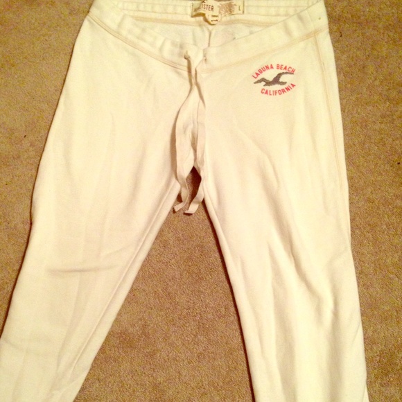 Hollister cream sweatpants