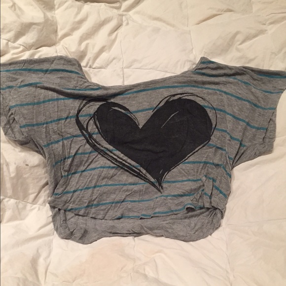 Grey Heather Heart Shirt
