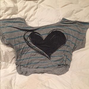Grey Heather Heart Shirt