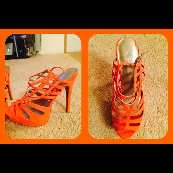 Coral Strappy Heel Sandal