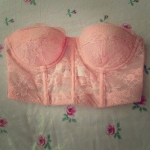 Strapless Lace Corset Bra