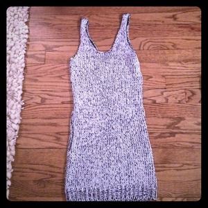 Sexy sparkly sweater dress or top.