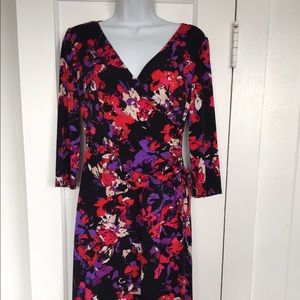 Evan Picone Floral Dress Sz 8