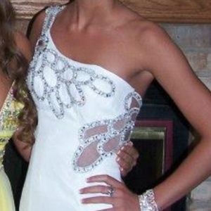 White prom dress