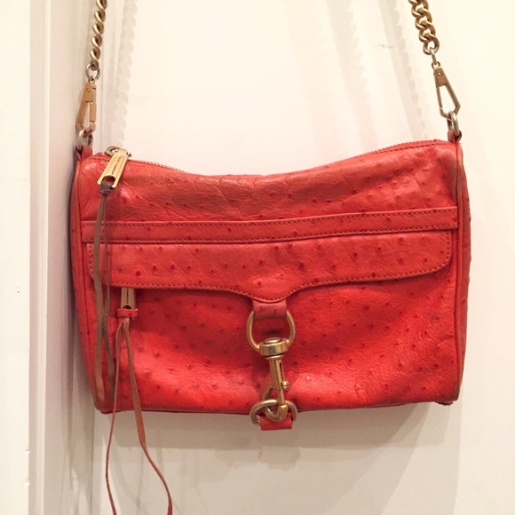 Rebecca Minkoff ostrich MAC crossbody