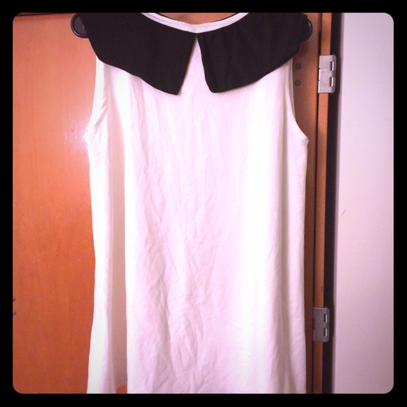 Contrast Black/White Mini Dress