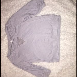 Light gray soft 3/4 length shirt