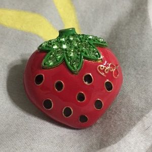 Authentic Betsy Johnson strawberry ring