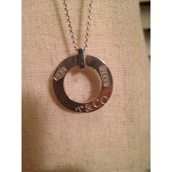 Tiffany & Co Silver 1837 Circle necklace Rare - Picture 2 of 3