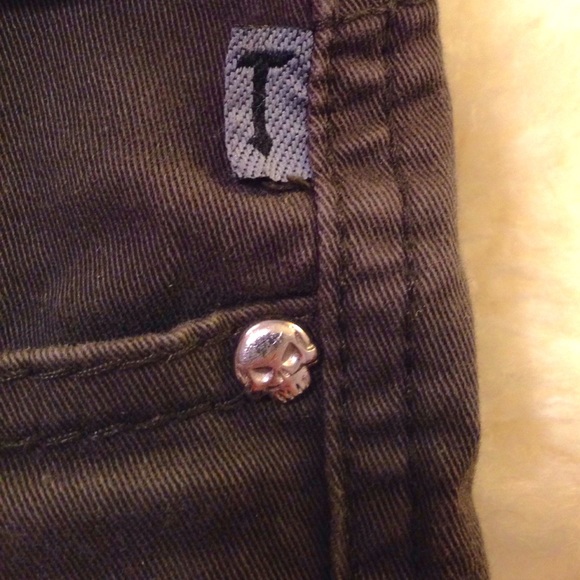 TRIPPnyc T Back Olive 💀 skinny jeans⚡️