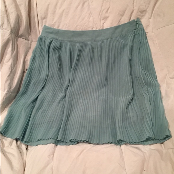 Teal Pleated Skirt From Forever 21