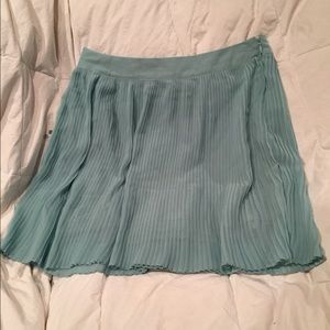 Teal Pleated Skirt From Forever 21