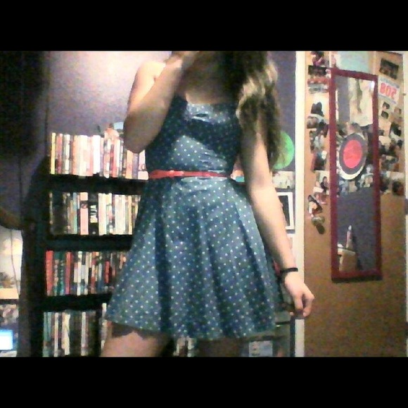 🎉REDUCED🎉Blue polka dot dress