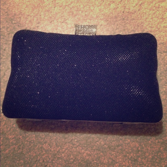 Black evening clutch