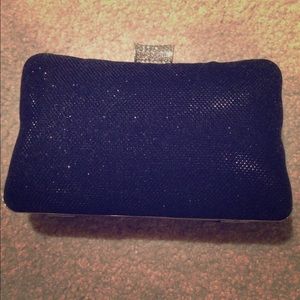 Black evening clutch