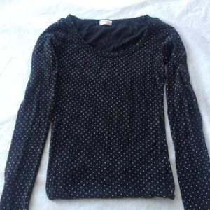 Brandy Melville John galt polka dot long sleeve