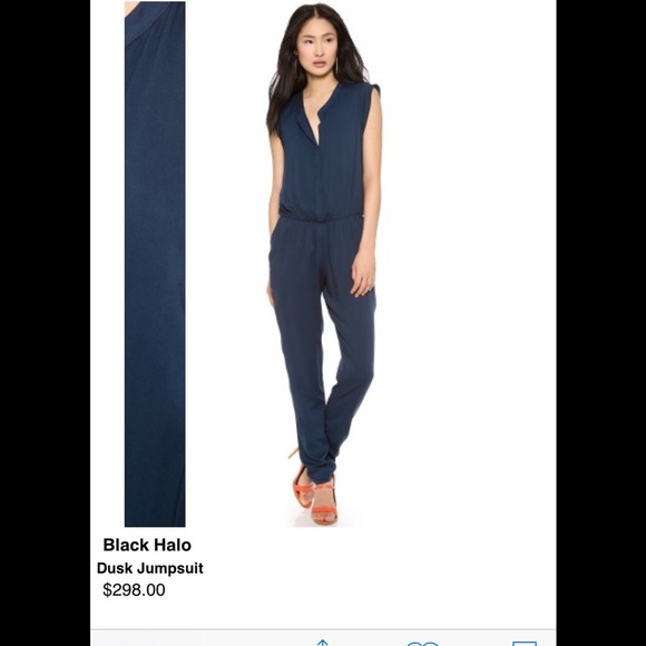 BLACK HALO navy jumpsuit-classic, classy style! - Picture 4 of 4