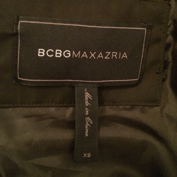 BCBG MAXAZRIA Green Lacy Bomber Jacket - Picture 2 of 3