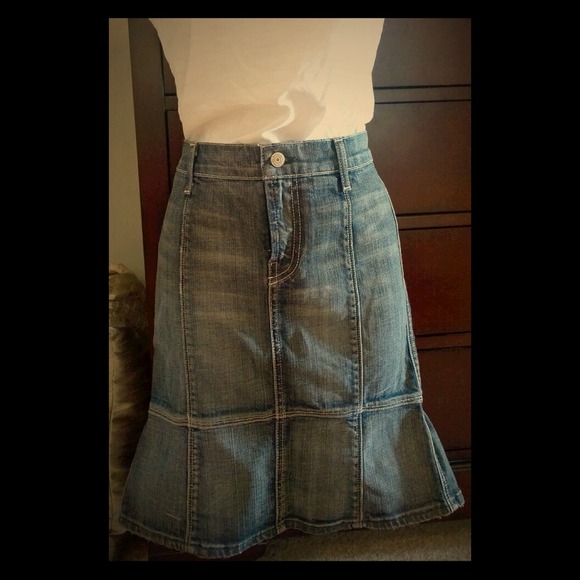 7 For All Mankind Jeans Skirt