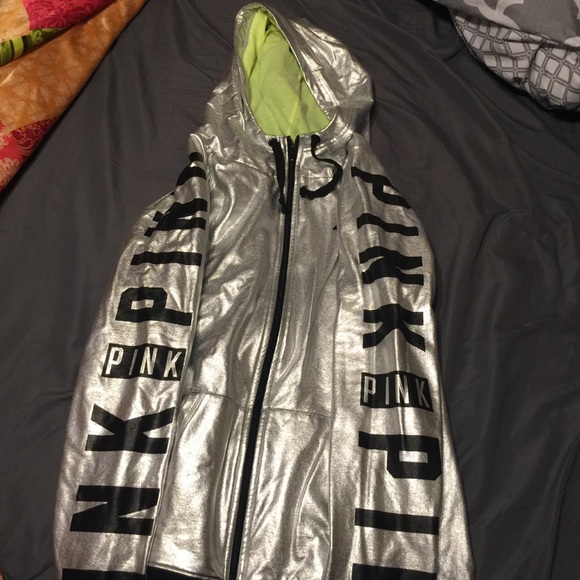 Victoria secret silver jacket