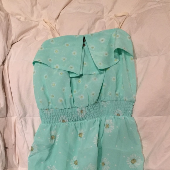 Turquoise Daisy Beach Dress