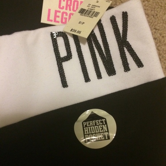 PINK Victoria's Secret Pants - Pink by VS crop legging black