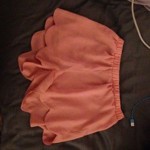 PACSUN LA hearts salmon shorts