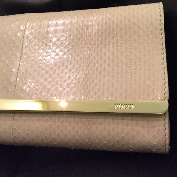 Emilio Pucci Python leather clutch - Picture 3 of 4