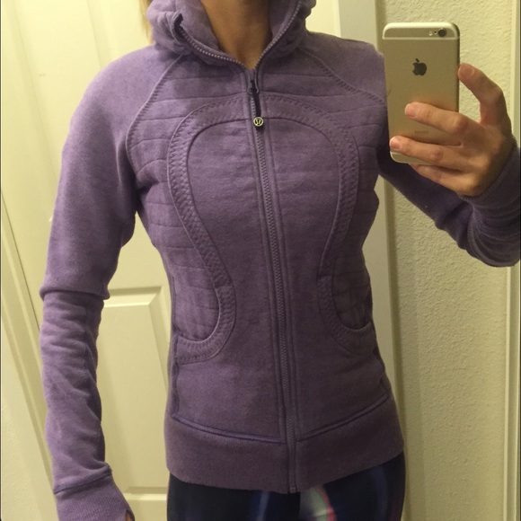 LULULEMON front zip sweatshirt- purple