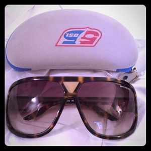 Diesel 'Fifty Five DSL' tortoise sunglasses