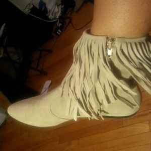 ××SOLD×× Flat booties- almost new