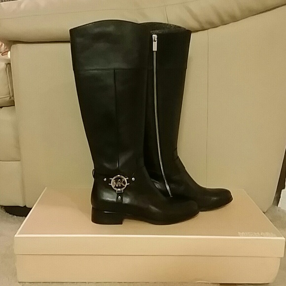 Michael Kors Black Riding Boots