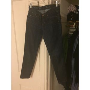 J Crew toothpick jeans/ AA Skirt