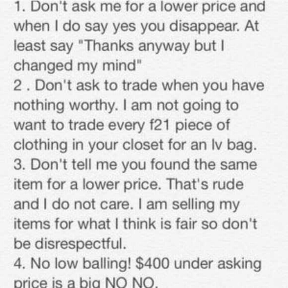 THIS IS NOT A FLEA MARKET PEOPLE ....