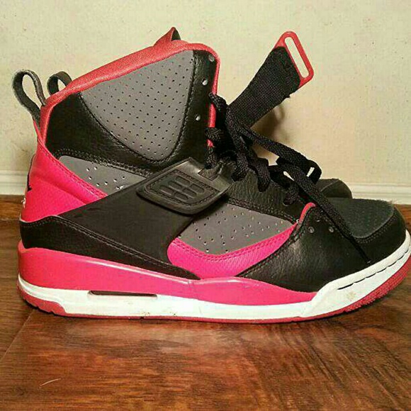 Air Jordan flight red and black